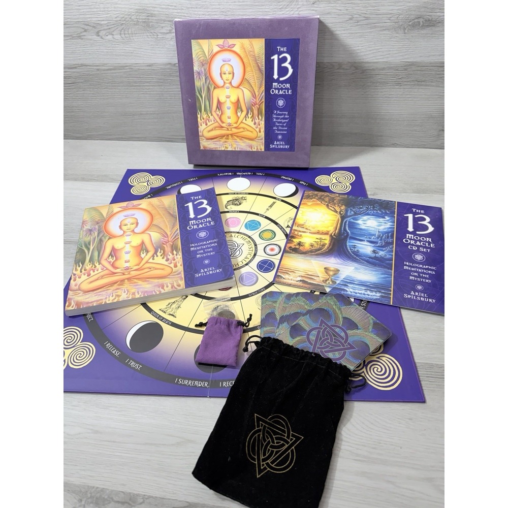 13 Moon Oracle Temple in a Box Ariel Spilsbury +Conversation Sparkers Deck CDs